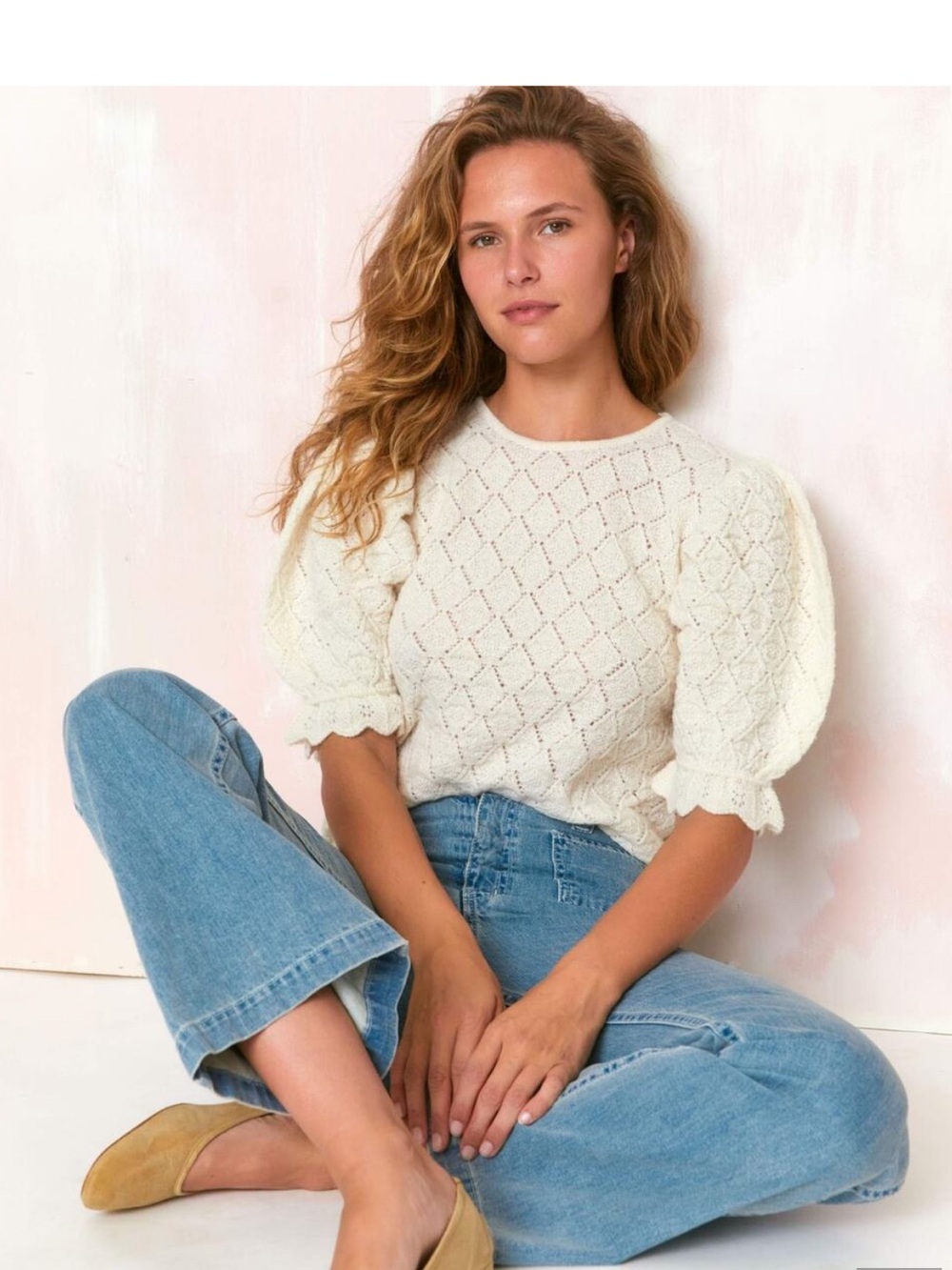 Christy Dawn Logan Short Sleeve sweater